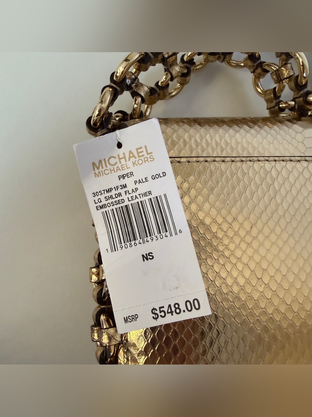 Michael Kors PIPER LG SHLDR FLAP EMBOSSED LEATHER - Picture 9 of 15